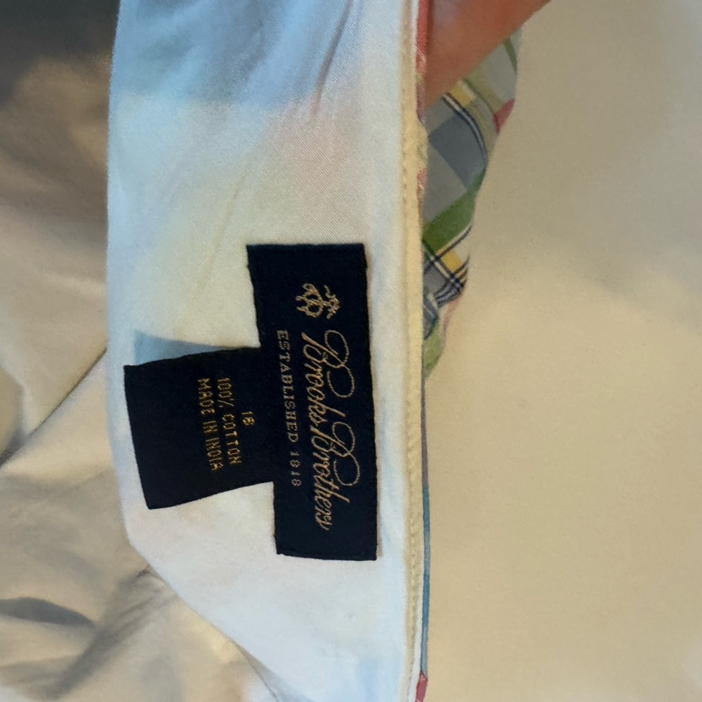 Vintage Brooks Brothers Multicolor Patchwork Madras Skirt - Picture 4 of 4